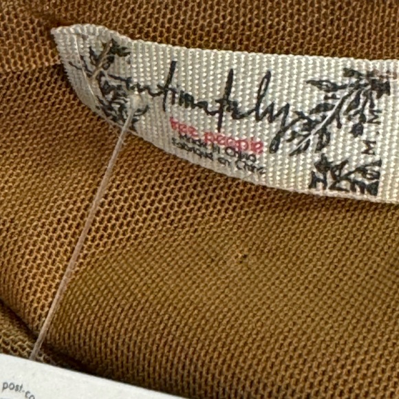 Free People Night Rhythm Corset Bodysuit Bronze Size Medium NWT - Picture 11 of 13